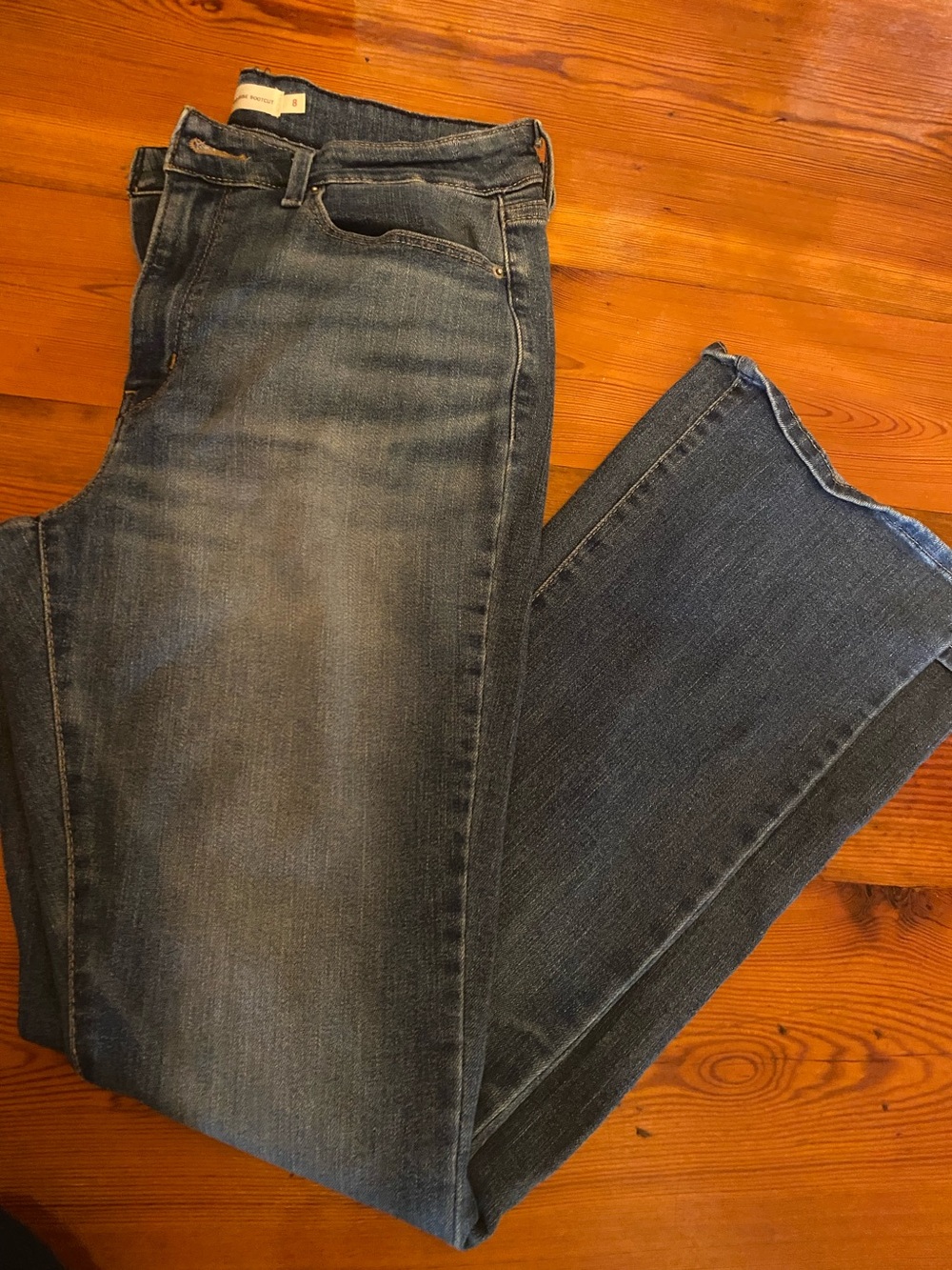 Womenβs Classic Blue Denim Jeans - bootcut Fit